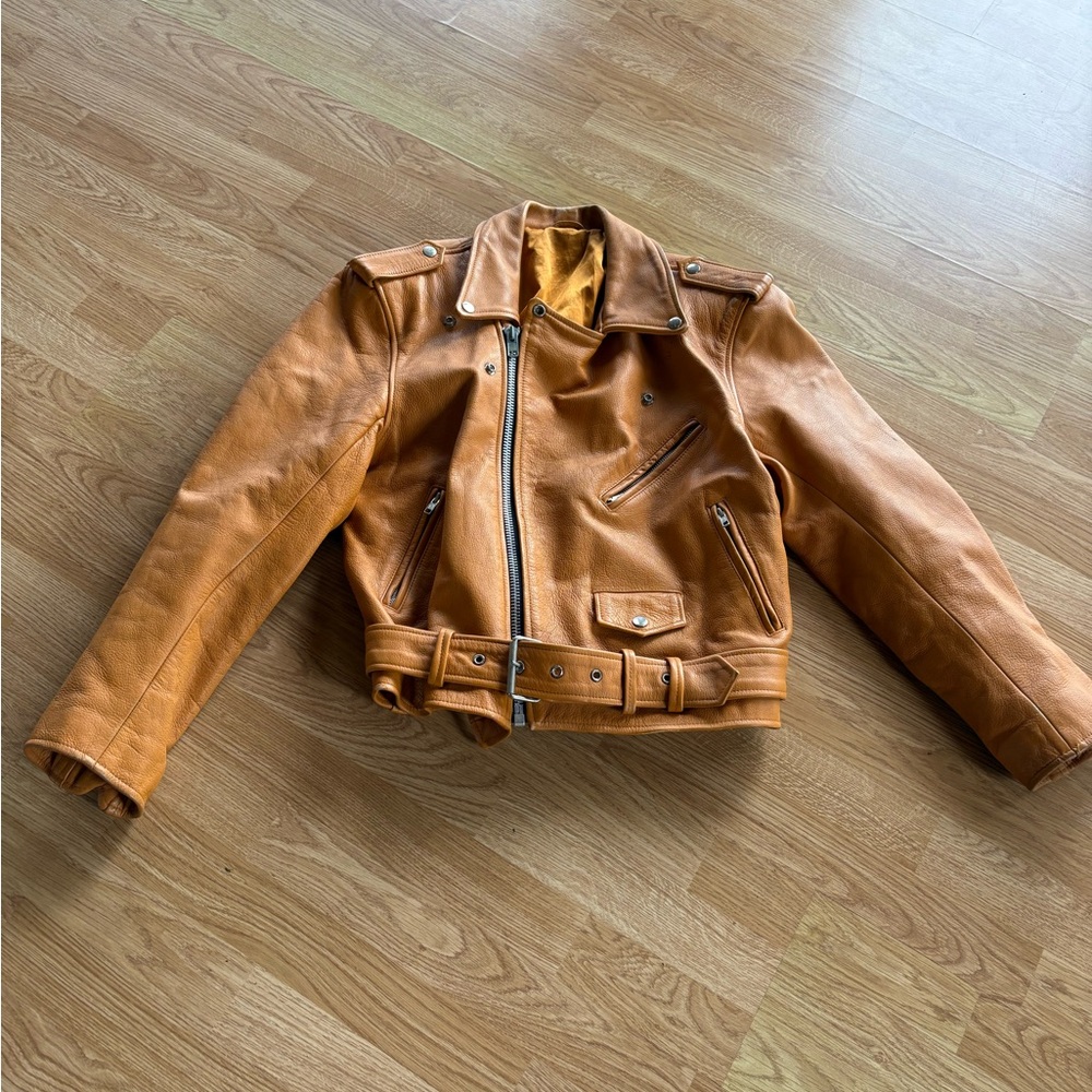 Carmel Leather Biker Jacket !!!
Genuine Leather